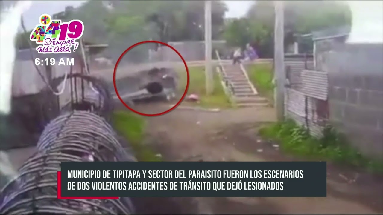 Imprudencia vial deja a conductores y peatones gravemente lesionados en calles de Managua- Nicaragua