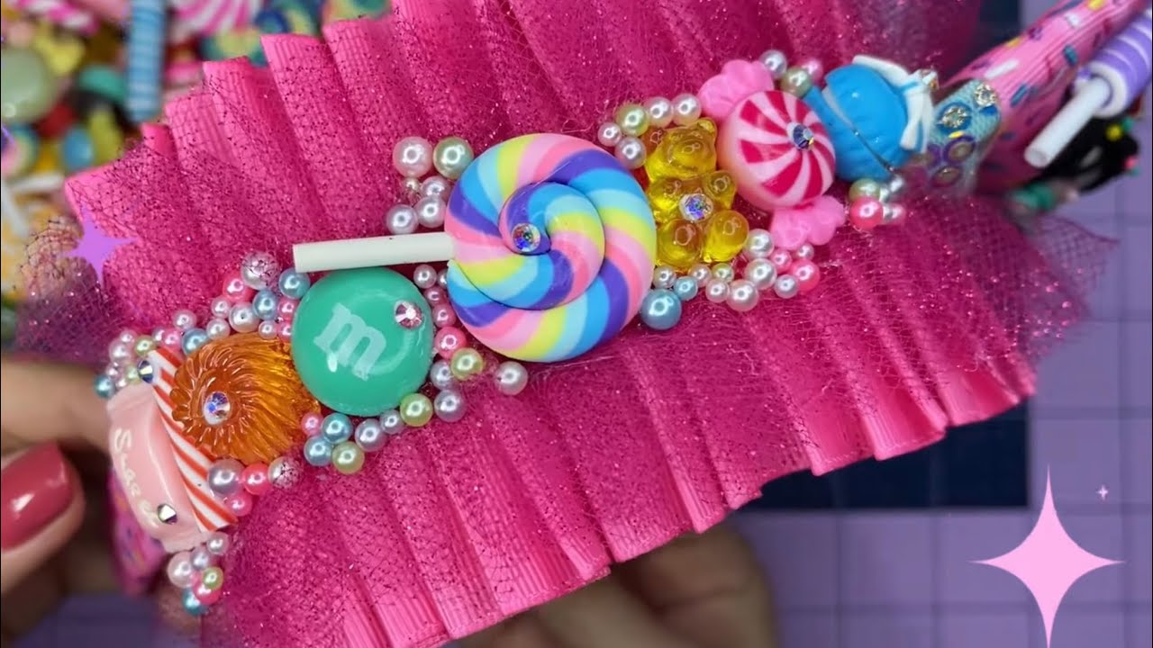 Diadema detallada 🍭🍬🎀