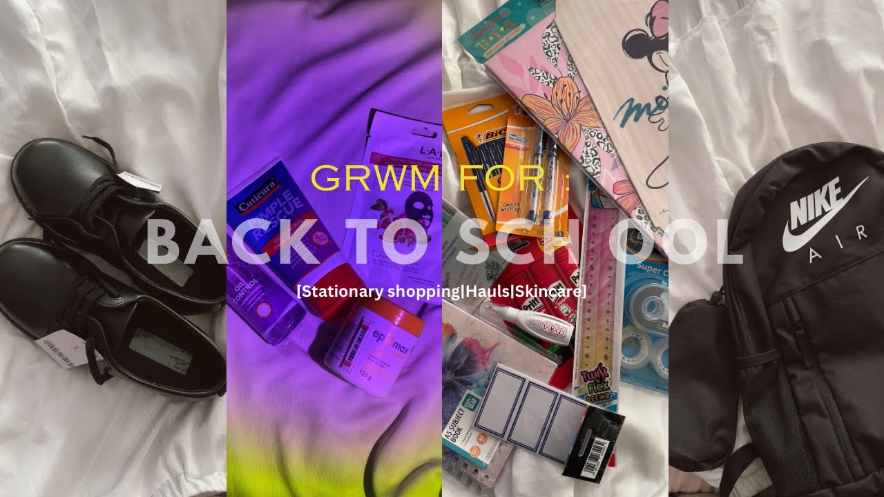 GRWM: Back to school vlog | Matric Diaries | Hauls | Skin Care🫶🤍 SA YouTuber 