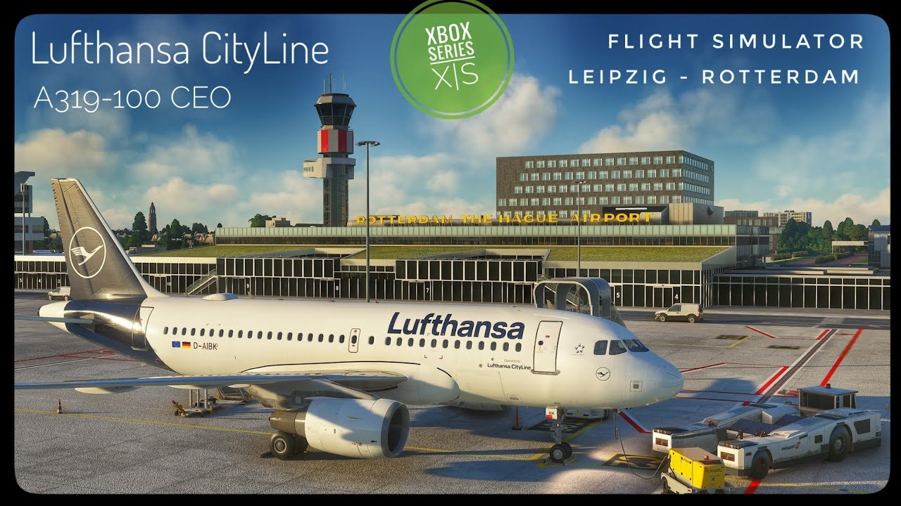 Flight Simulator 2020 | Leipzig - Rotterdam | Lufthansa Airbus A319 CEO | Xbox Series X | Flugplan