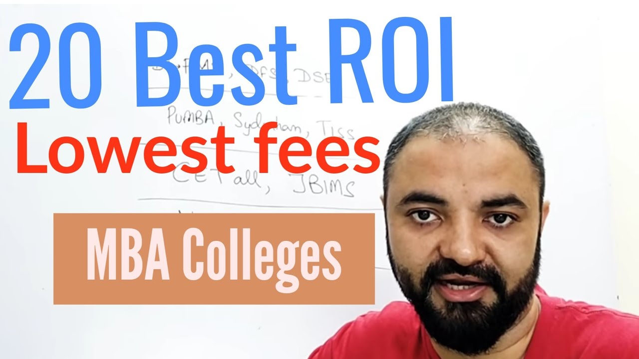 Top 20 Low fees MBA Colleges with Best ROI