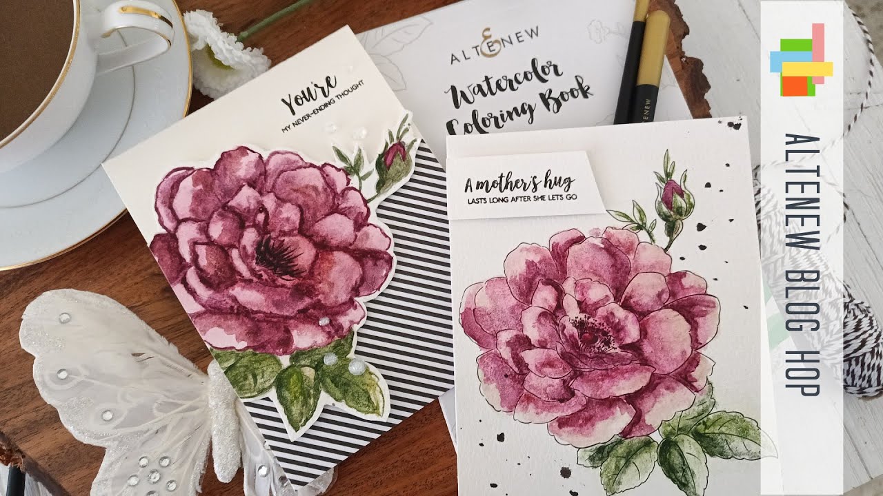 Altenew | Watercolor Coloring Book & Watercolor Brushes Release