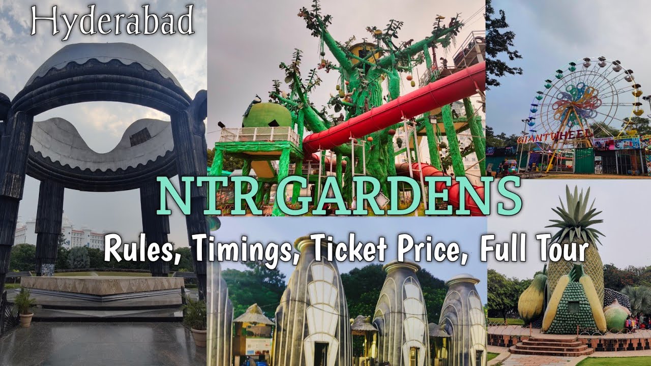 NTR Gardens Hyderabad | NTR Memorial |Ride in NTR Garden | Machan Tree | Water fountain #ntr #garden