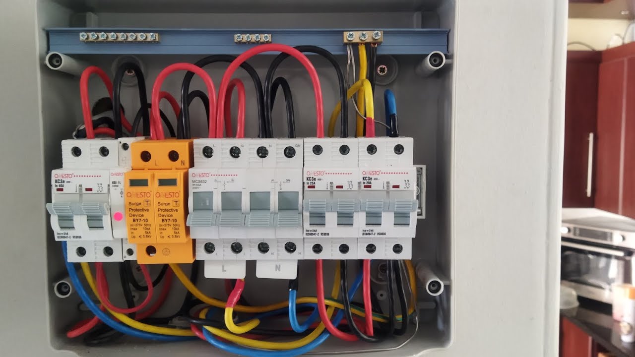 AC Protection box wiring on a Lux power 5000 Sna with two S volt lithium batteries 4.8Kwh