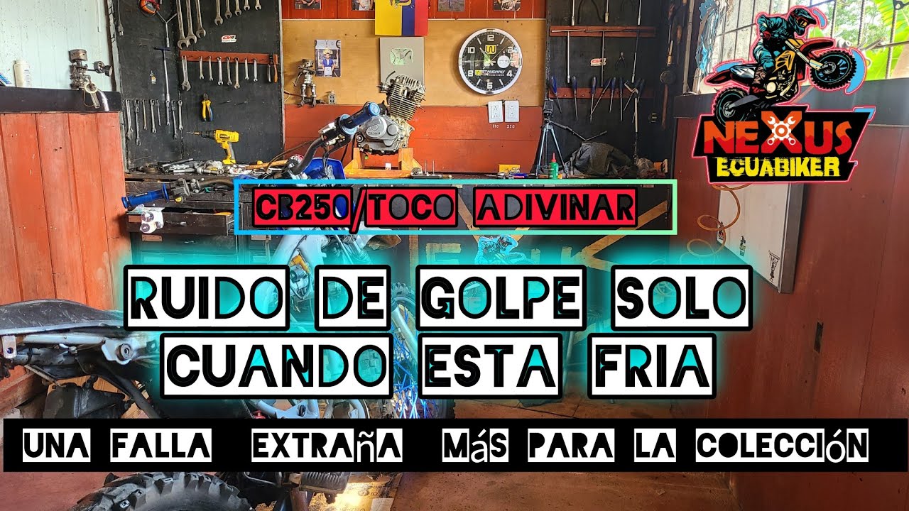 PRIMERA VEZ QUE VEO ESTA FALLA /Cb250 Ruido Extraño Cuando esta Fría /Al calentarse trabaja bien.