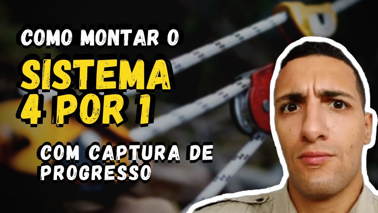 Sistema de Forças 4x1 com CAPTURA DE PROGRESSO. Vantagem Mecânica