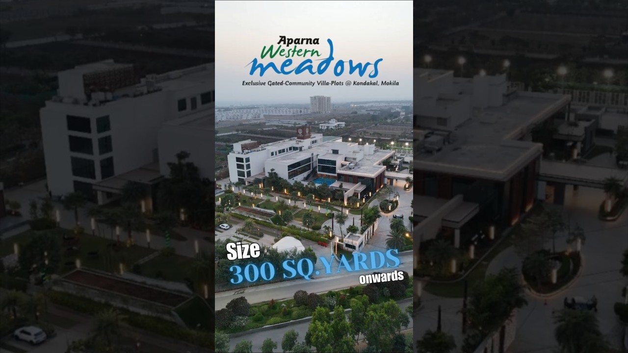 Продаётся открытый участок в закрытом жилом комплексе Aparna meadows Mokila