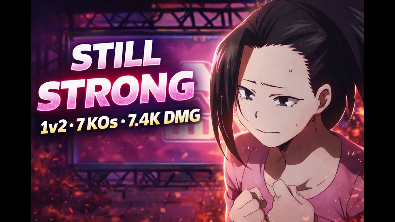 STILL STRONG! Momo Yaoyorozu 1v2 fight 7.4K DMG.😤in My Hero Ultra Rumble