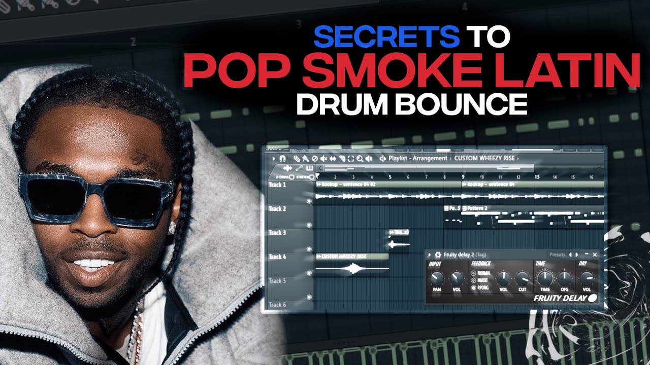 SECRETS TO POP SMOKE LATIN DRUM BOUNCE! ( How KookUp Makes A Pop Smoke Beat From Scratch )