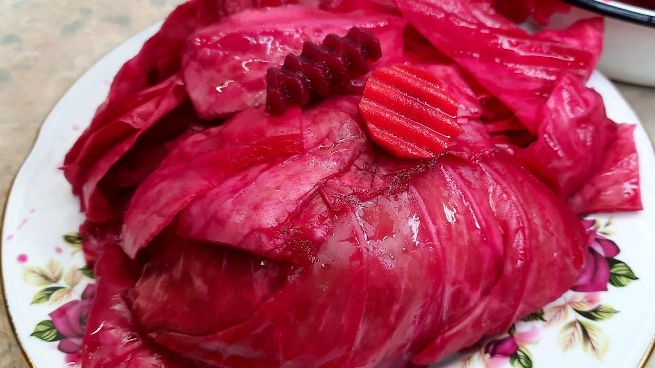 квашеная капуста со свеклой