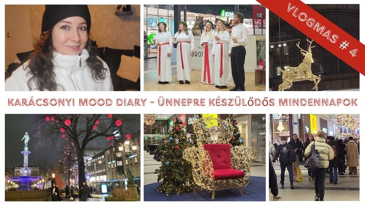 Karácsonyi Mood Diary - hétköznapi pillanatok ünnepi hangulatban | Silent VLOG | VLOGMAS 4. Rész