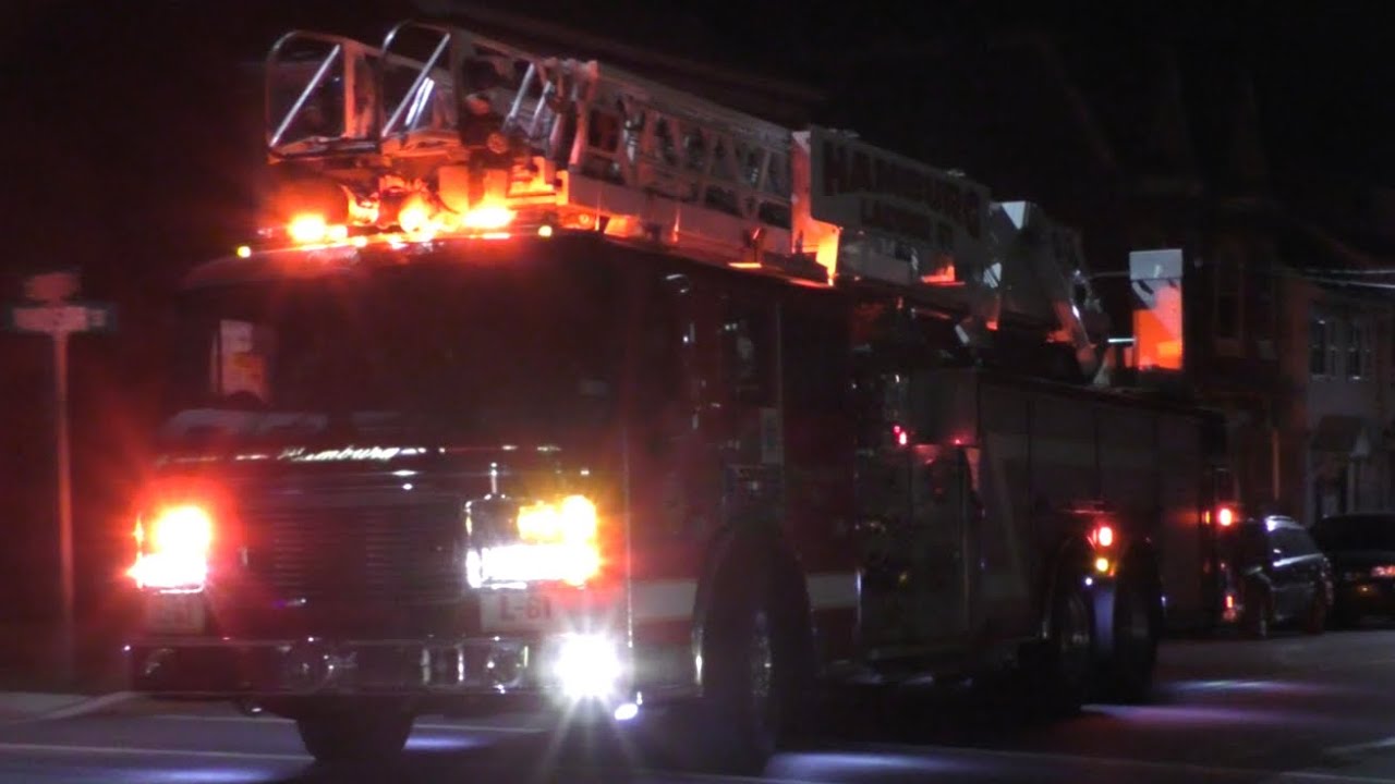 Union Fire Company of Hamburg Rescue Engine 61 & Ladder 61 Responding 1/28/20