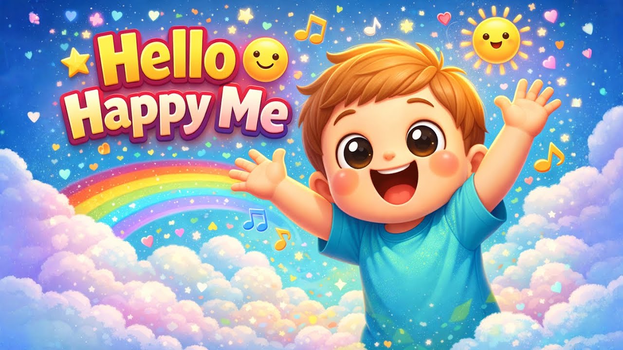 Привет, счастливая я 😊 | Песенка Happy Loop для детей | Зажигательная песенка с движениями для ма...
