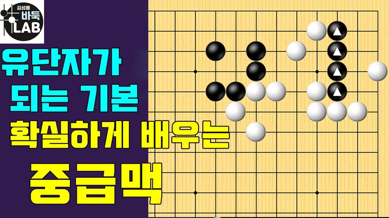 [바둑랩 강좌] 유단자가 되는길-중급사활맥1-6