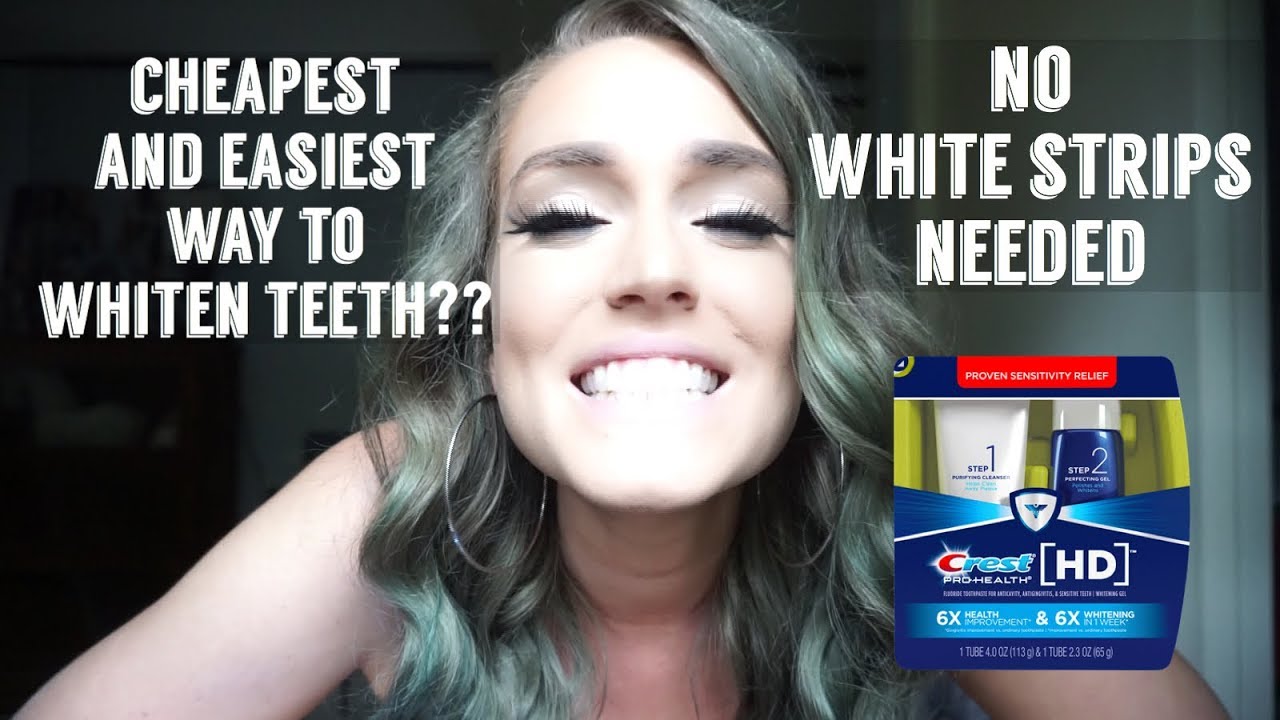 HOW TO GET WHITER TEETH || Crest Pro-Health HD Daily Two-Step Toothpaste