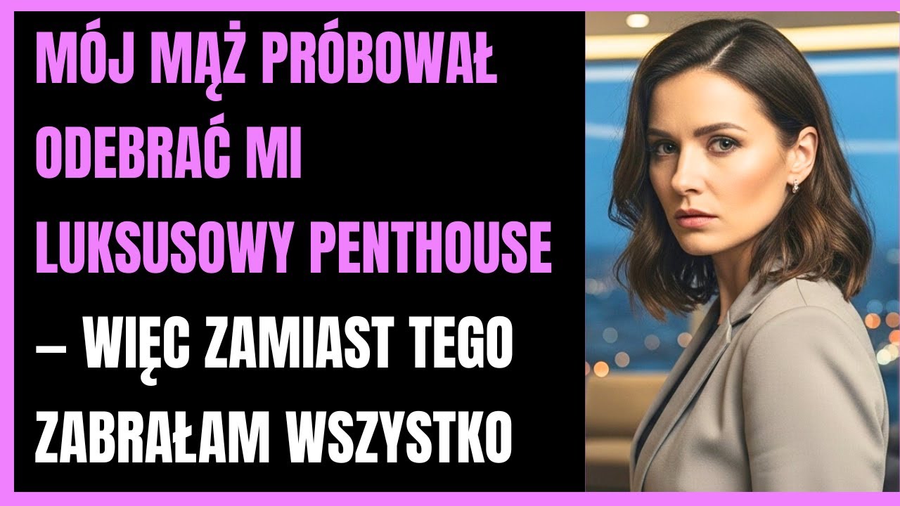 Mój mąż próbował odebrać mi luksusowy penthouse — więc zamiast tego zabrałam wszystko