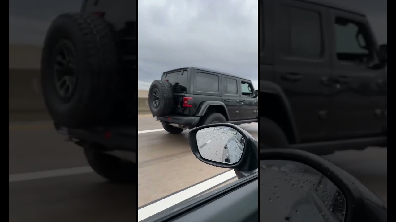 2022 Jeep 392 Wrangler SRT Highway Pulls #pulls #jeep #srt #392 #highway #speed #foryou #shorts