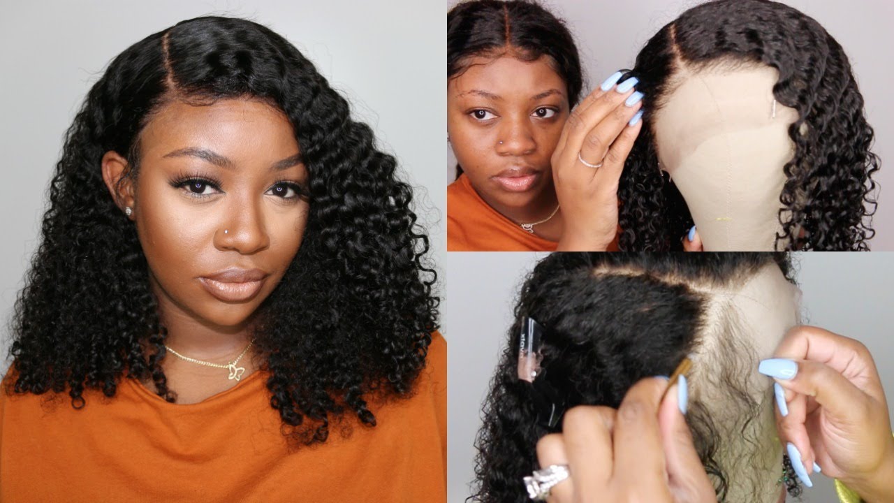 Perfect Wash-n-Go + Install On "Natural Curly" Lace Wig | Curls Curls