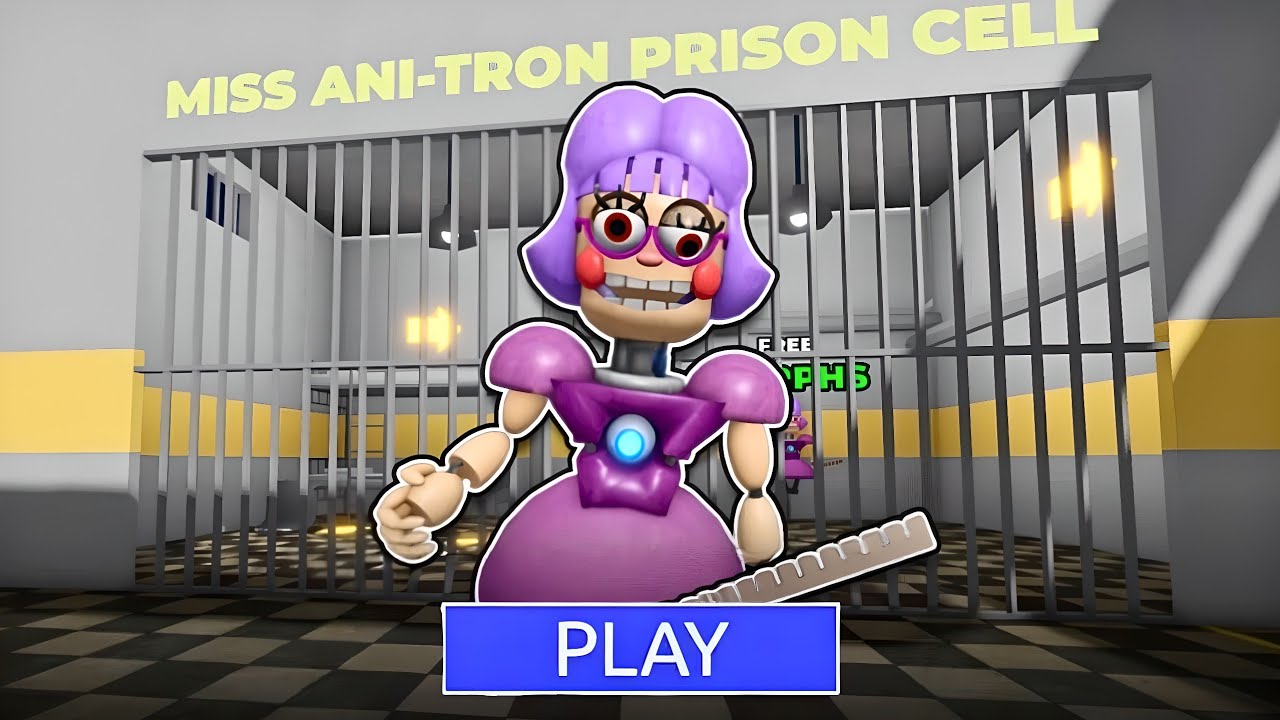 MISS ANI TRON BARRY'S PRISON RUN! OBBY ROBLOX 