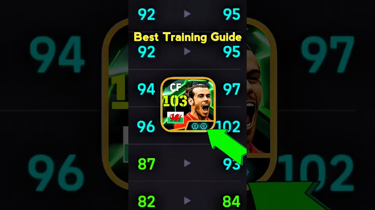 Free Epic Gareth Bale Best Training Guide 🥶 #shorts #football #efootball25 #fifa