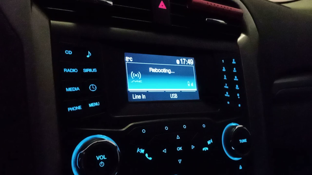 Как перезагрузить Sync 1 (Ford Fusion)