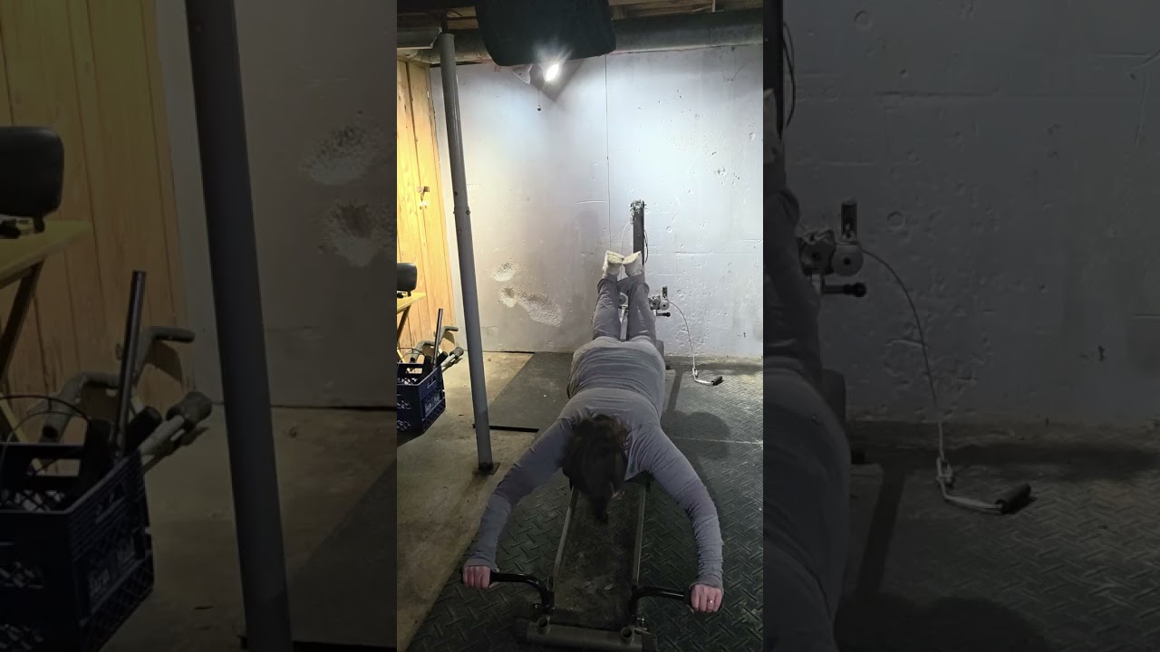 Week one of workout on total gym 