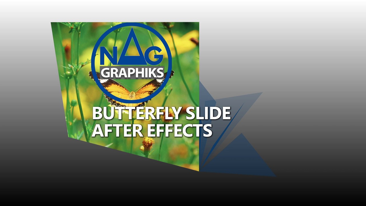 Butterfly Slide Nag graphiks Tuto No plugin After effects Project 128