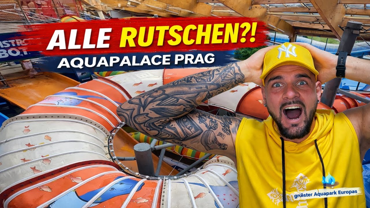 Alle Rutschen im größten Aquapark Europas – AquaPalace Prag