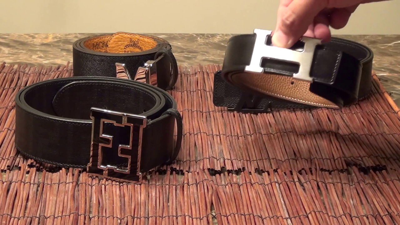 Which is better?!? 4 Designer Belt Quality Comparison (Hermes H Belt, Louis Vuitton, Fendi, and MCM)
