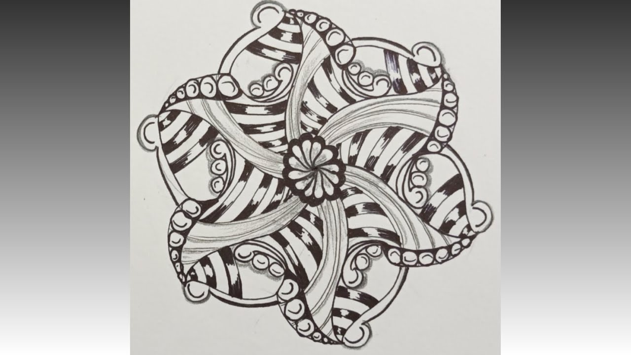 Zendala// Zentangle Pattern// Tangle Pattern Art Easy