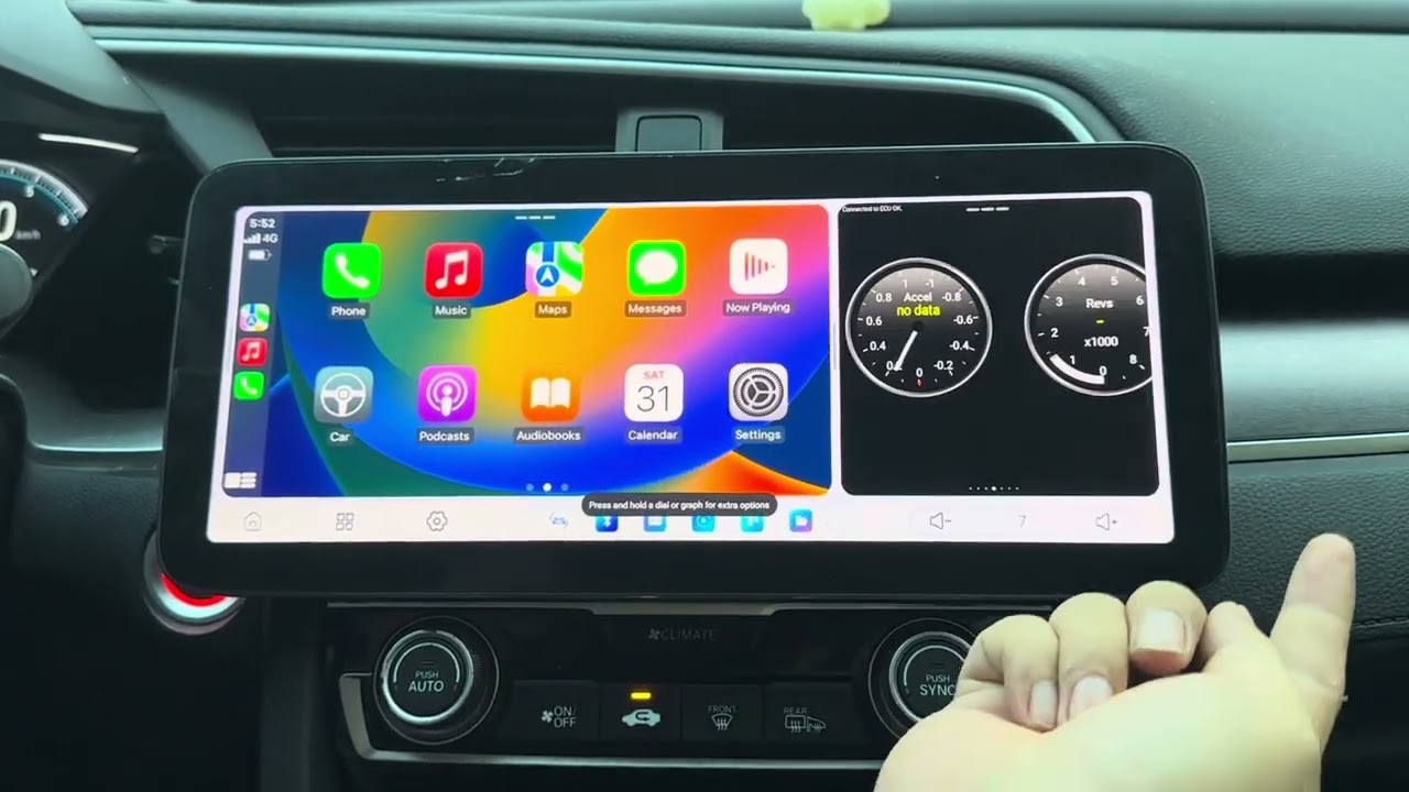 Testing Apple Carplay and OBD2 Working Together on the Android 13 Radio