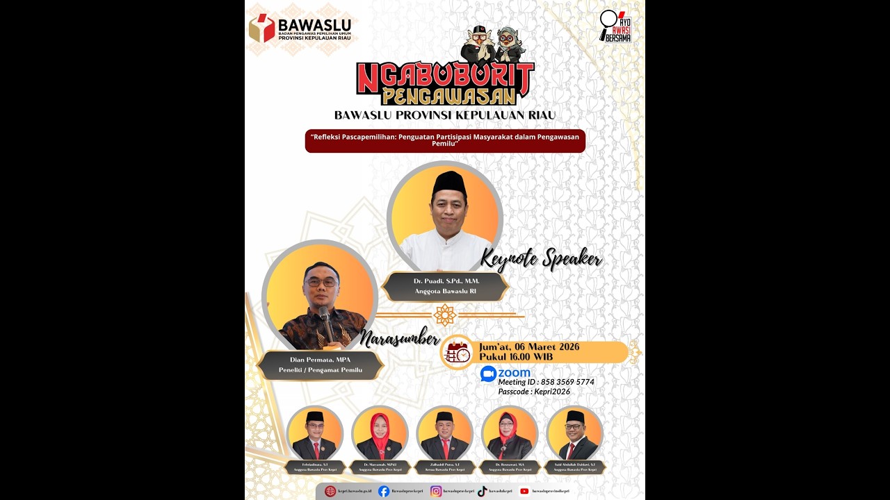 Ngabuburit Pengawasan-Bawaslu Prov Kep.Riau-Refleksi PascaPemilihan Penguatan Partisipasi Masyarakat