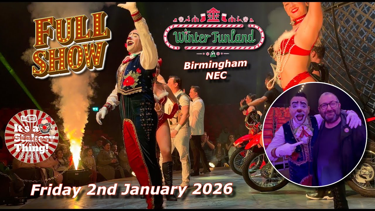 Winter Funland Full Circus & look around Birmingham NEC Friday 2nd January 2026
