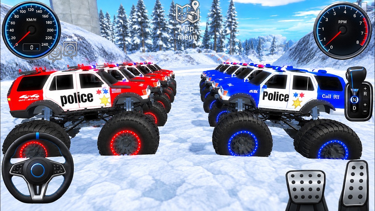 Police Monster Truck Offroad Adventure #2 - Mud, Hills & Crazy Jumps Android Gameplay