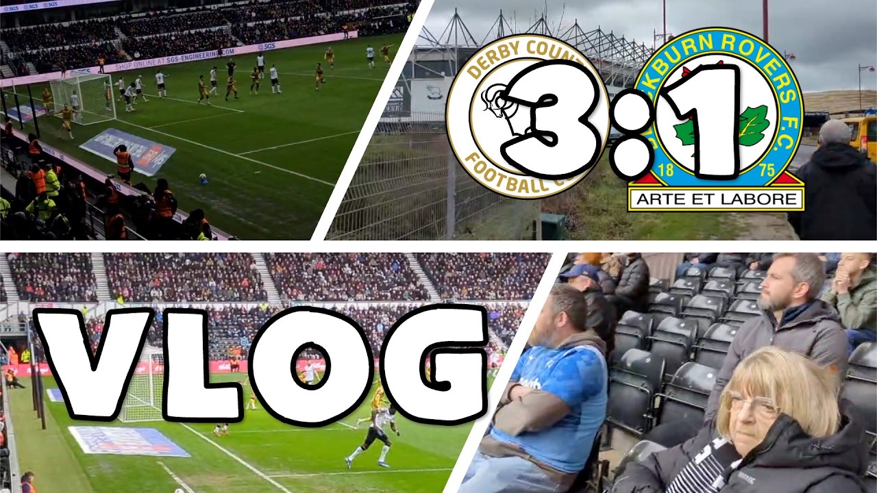 WE GOT DESTROYED AT PRIDE PARK&hellip; 😳 | Derby 3-1 Blackburn Rovers