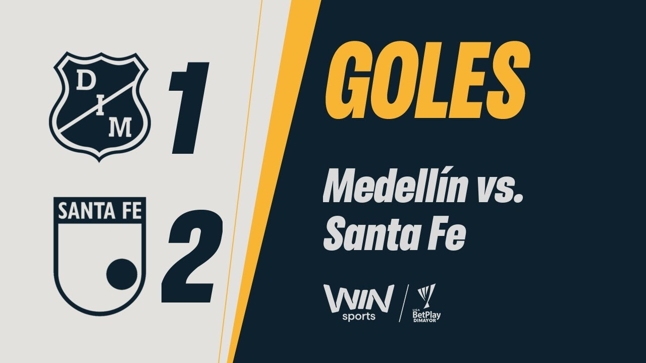 Medell&iacute;n vs. Santa Fe (goles) | Copa BetPlay Dimayor 2025 | Cuartos de final - Ida