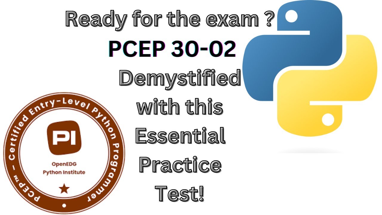 PCEP Python 30-02 Practice Questions 2024 | Exam Questions.