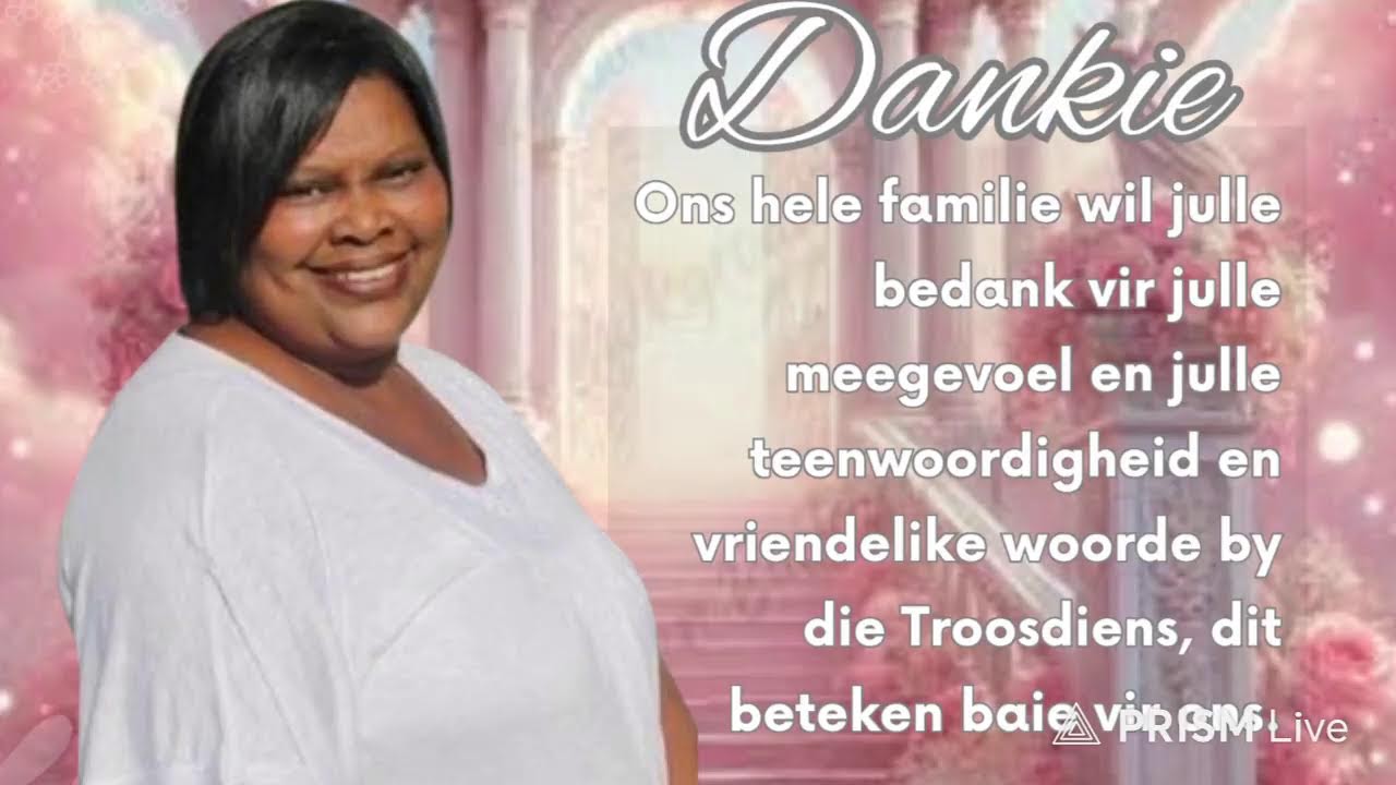 Begrafnisdiens van wyle Felicity Haas.