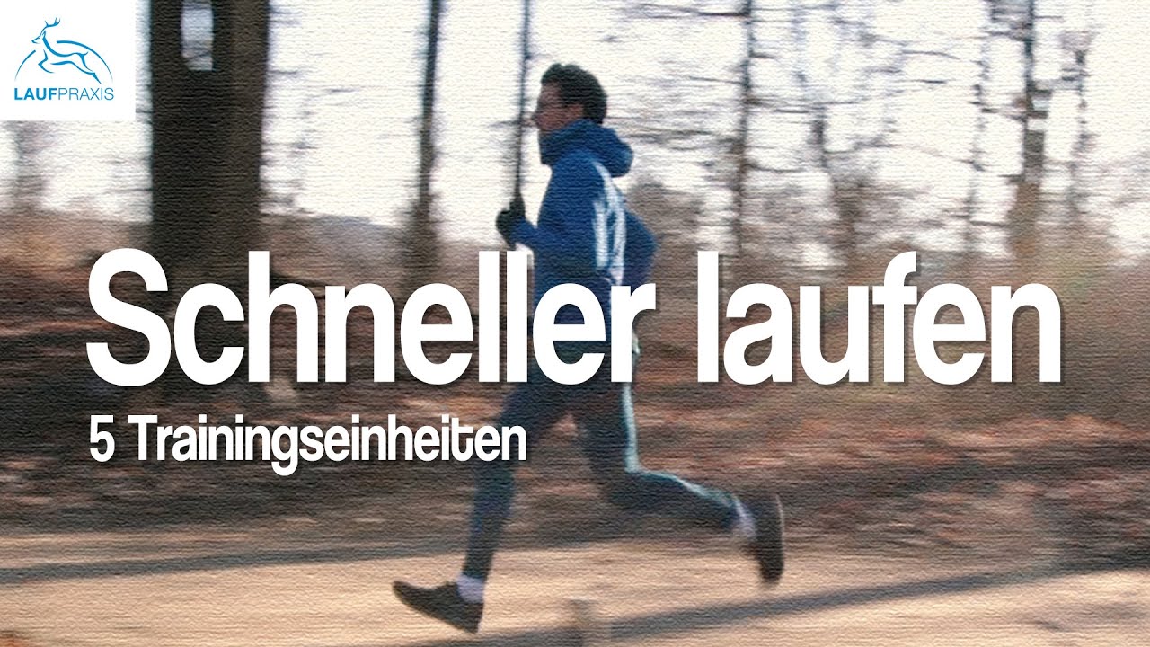 SCHNELLER LAUFEN | 5 Trainingseinheiten, die dich schneller machen | Lauftraining | 5 Tipps