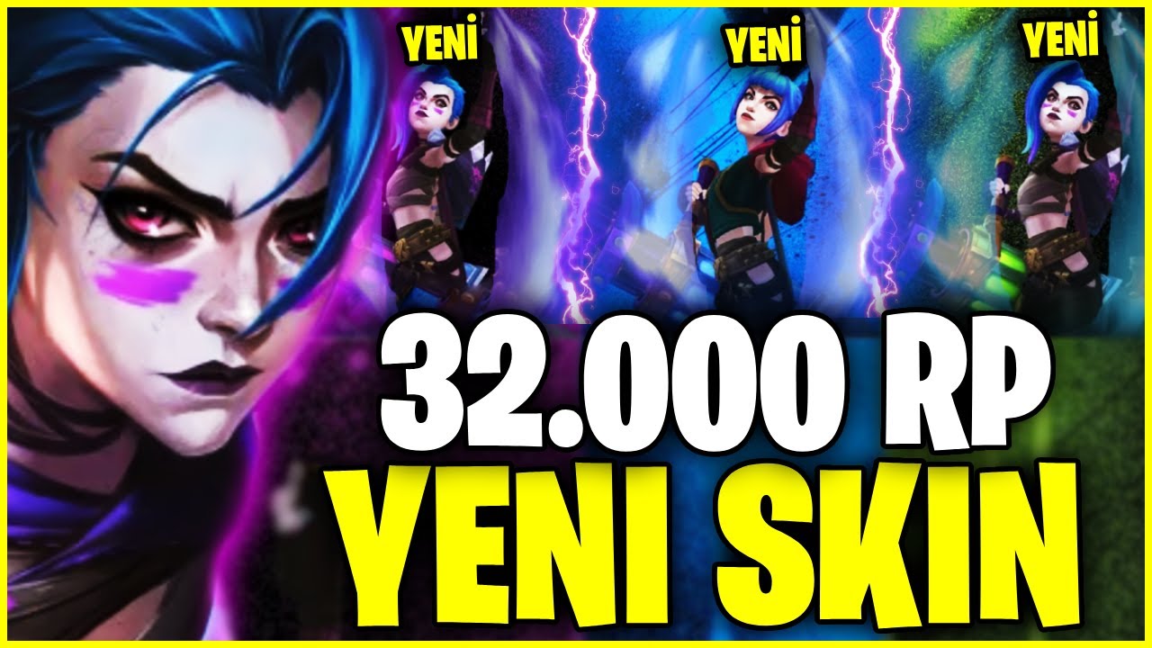32.000 RP KARŞILIĞINDA ALINAN YENİ ARCANE: PARAMPARÇA JINX KOSTÜMÜYLE OYNADIM!