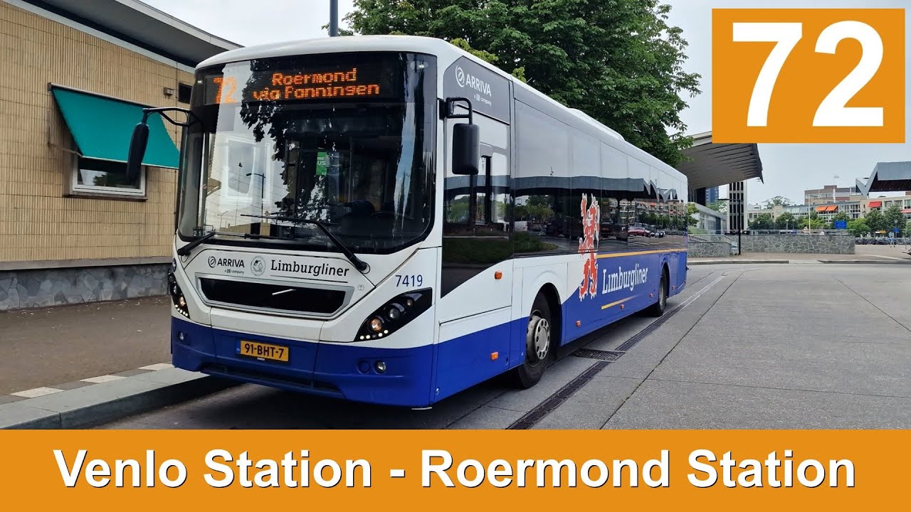 Arriva lijn 72: Venlo Station - Roermond Station | Arriva Limburg | Arriva 7419 | 2024
