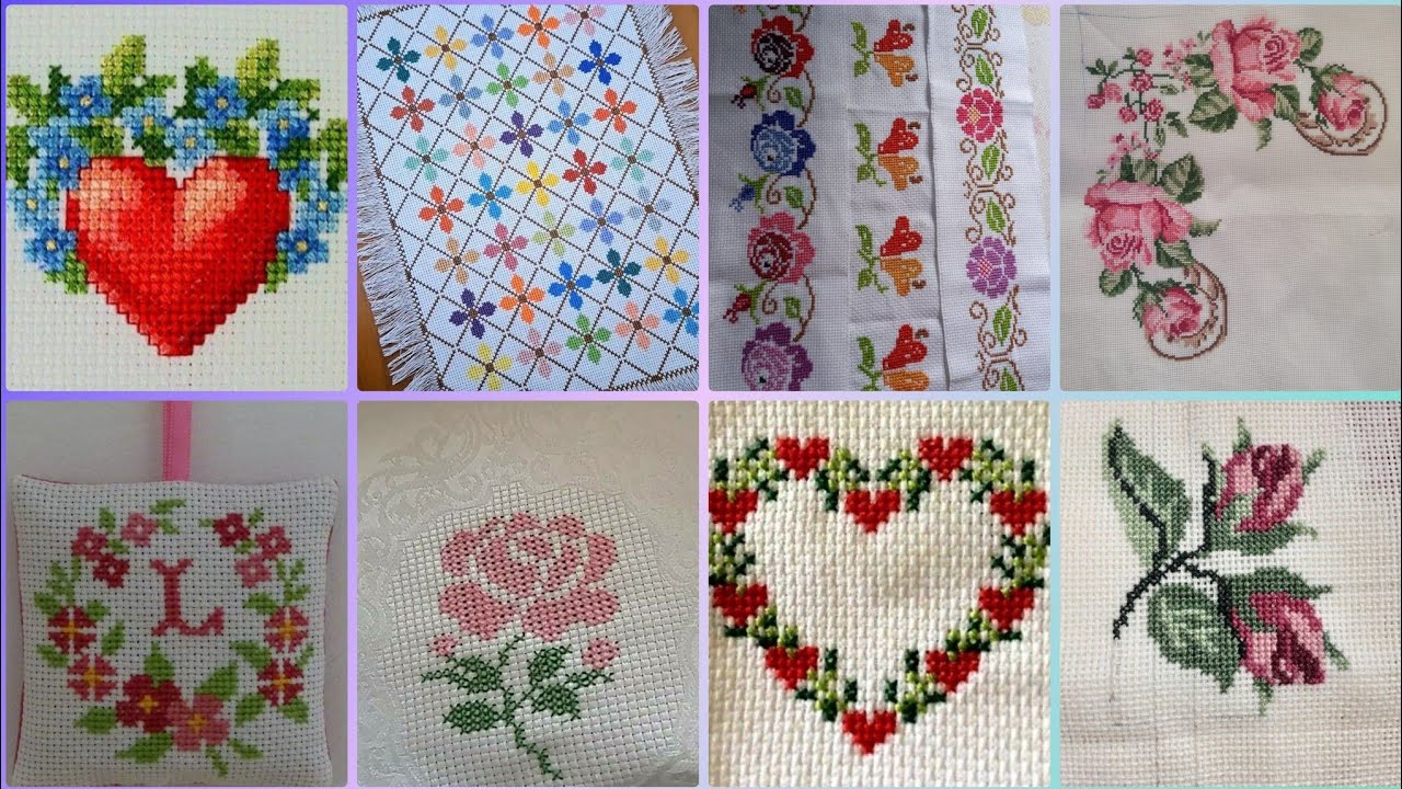 #1 Most Beautiful and Unique New Cross Stitch Patterns For Everything #CrossStitchDesign#Trend