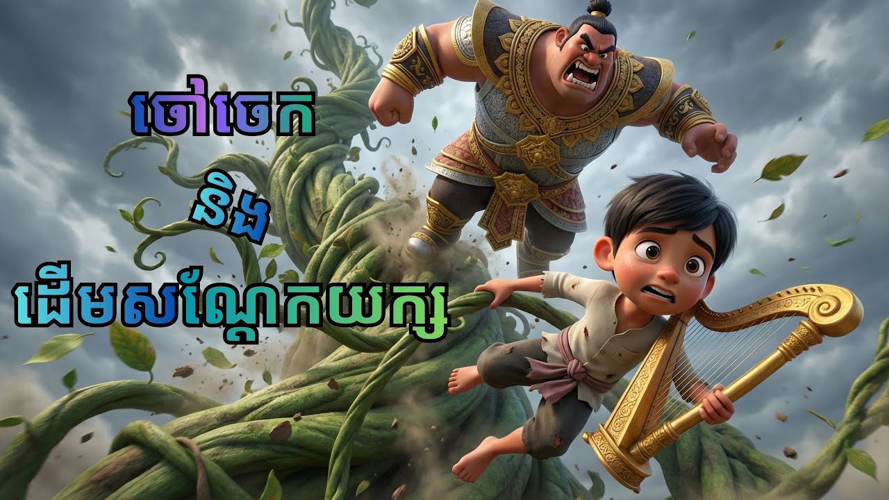 ចៅចេក និងដើមសណ្ដែកយក្ស | រឿងនិទានខ្មែរ