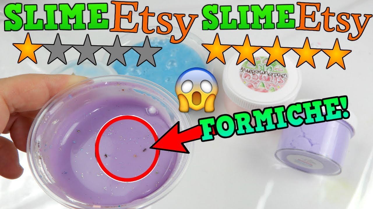 SLIME da 1 STELLA CONTRO SLIME da 5 STELLE presi su ETSY! FORMICHE NELLO SLIME! ASSURDO