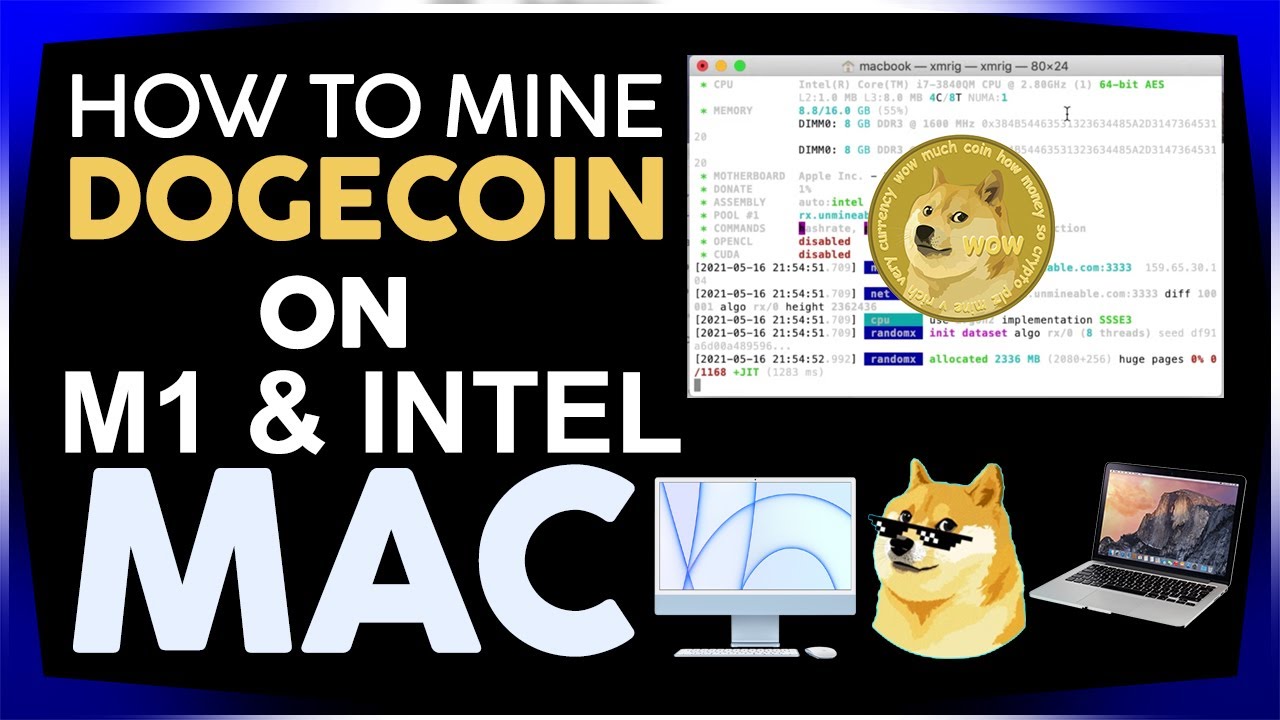 Как проще всего майнить Dogecoin на M1 и Intel Macbook Imac
