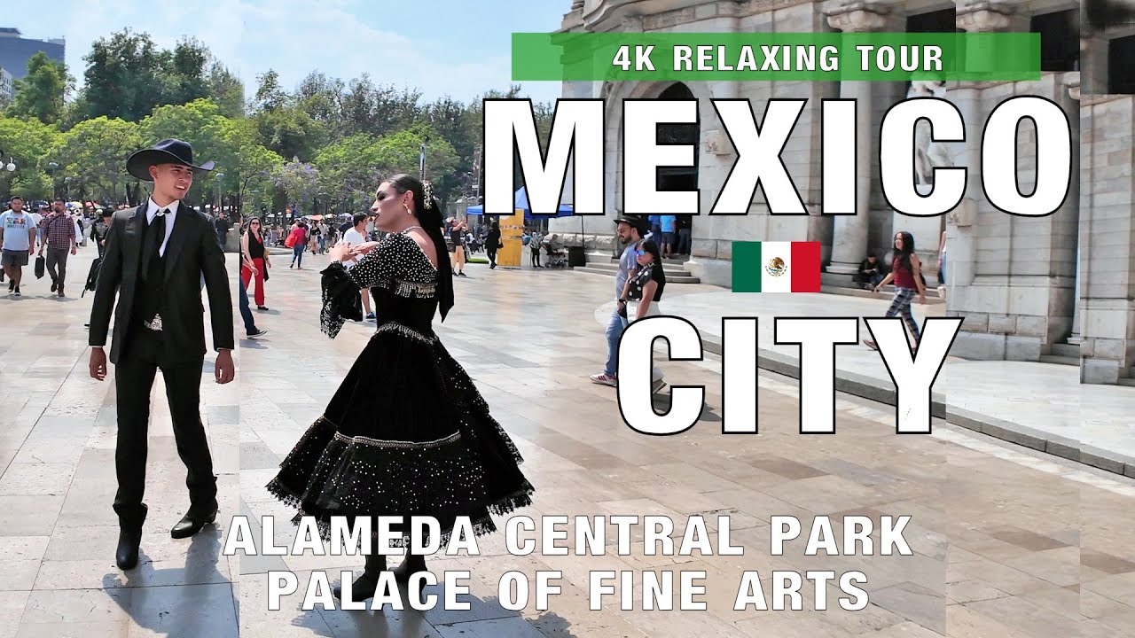 Mexico City | Vibrant ALAMEDA Central Park | Palacio de Bellas Artes | 4K City Walking Tour