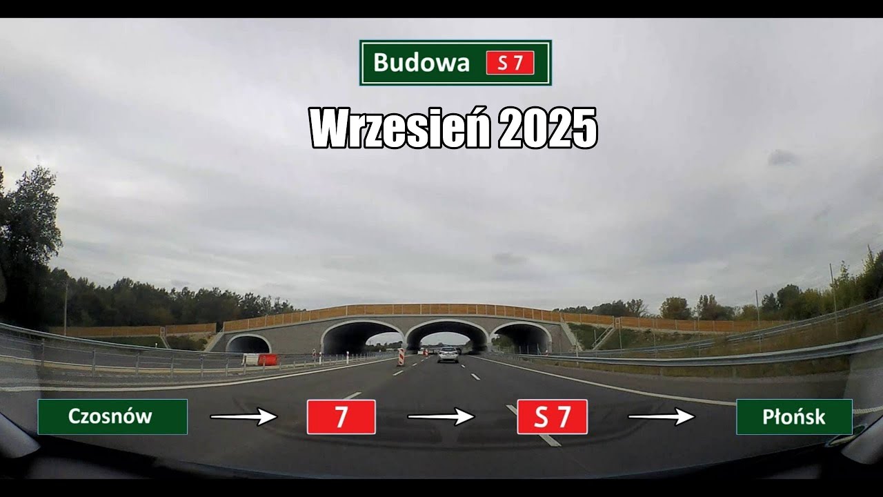 Budowa Drogi Ekspresowej S7: Czosnów - Płońsk - 18.09.25