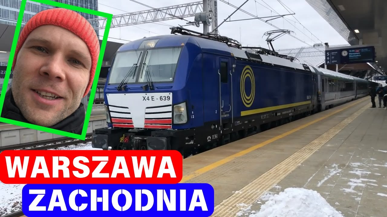 Pociągi Warszawa Zachodnia zimą