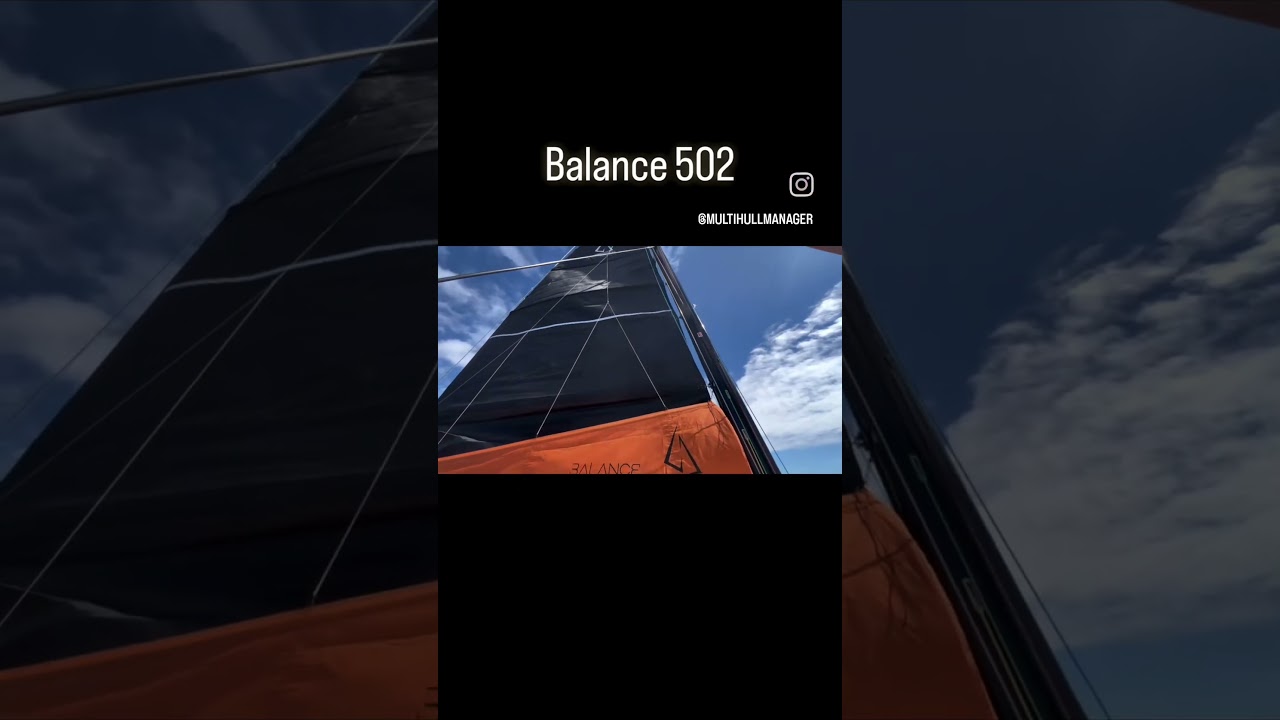 Balance 502 sails up