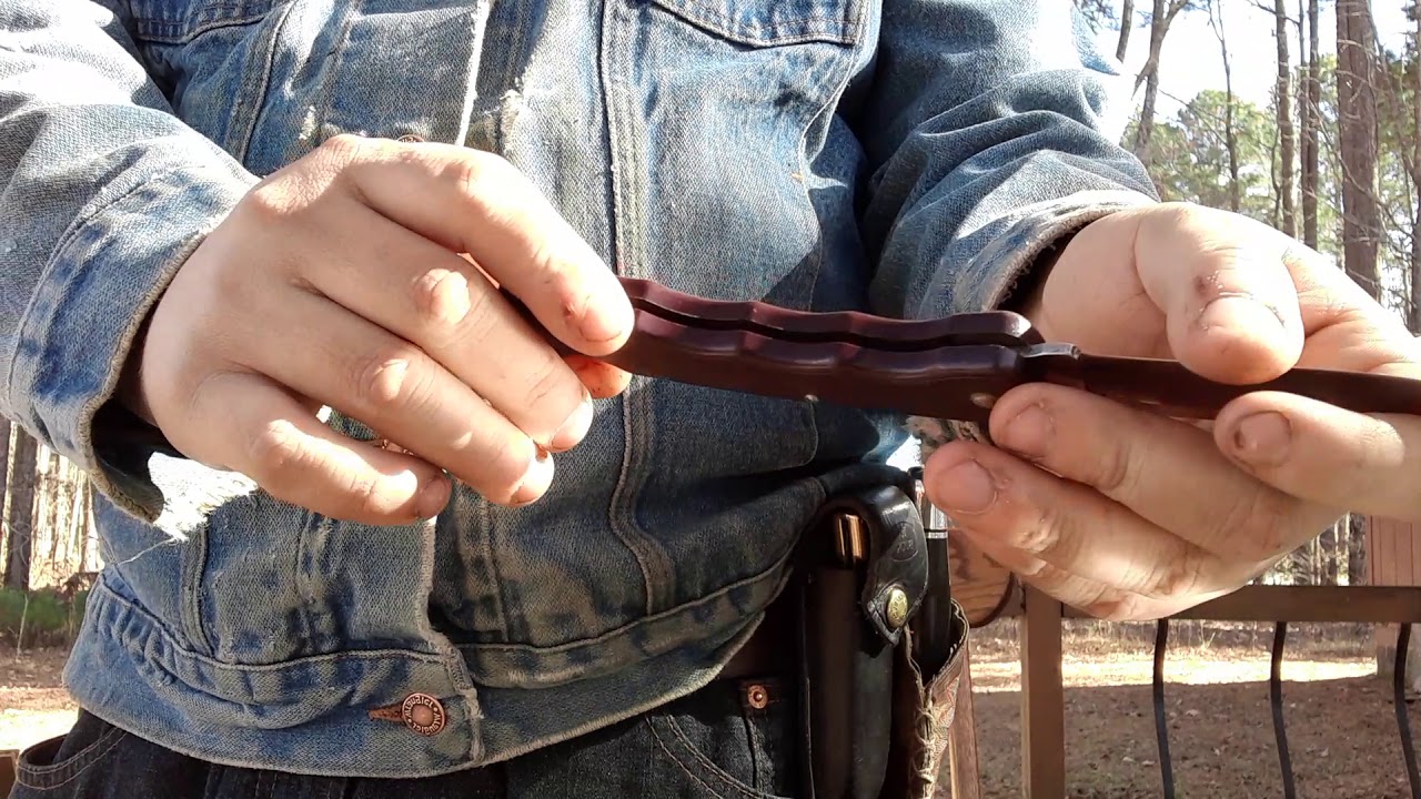 showing off my buck knife collection